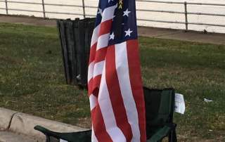A flag in David’s remembrance